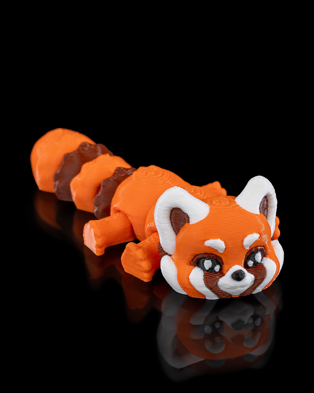 3D Printed Red Panda Keychain – Cute PLA Animal Accessory for Bags or Gifts